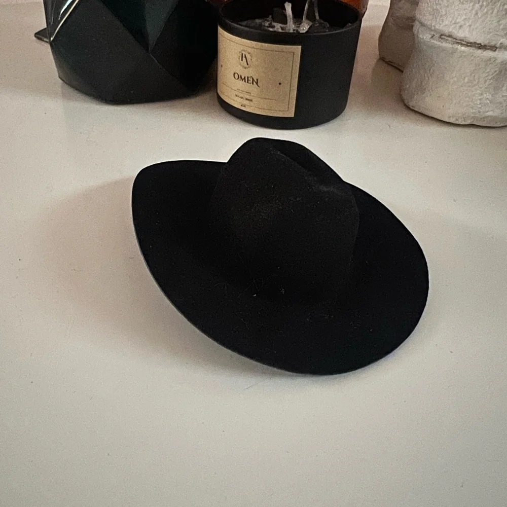 Backstitch Bruja Tejana Hat for Labubu – Black (Never Used)